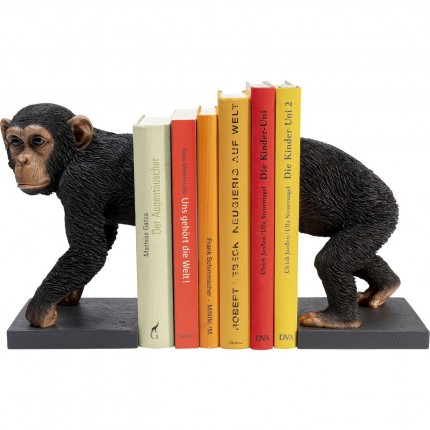 Boekensteun chimpansee (2/set) Kare Design