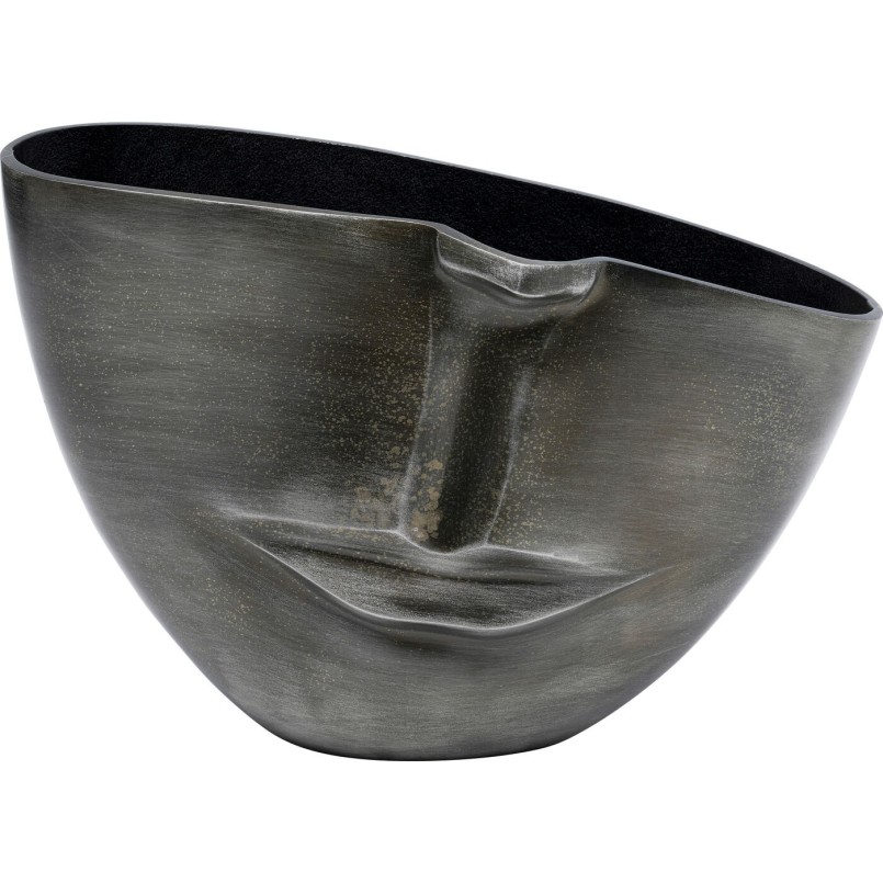 Vase Half Face anthracite 31cm