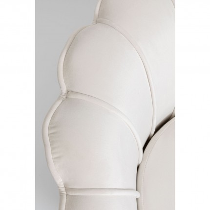 Fauteuil Water Lily velours écru Kare Design