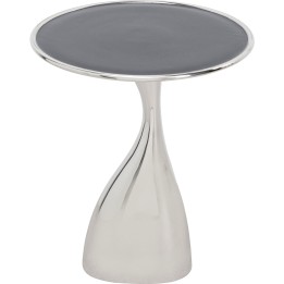 Table d appoint Spacey argenté Ø36cm