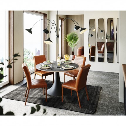 Wall Mirror Clip 177x32cm black Kare Design