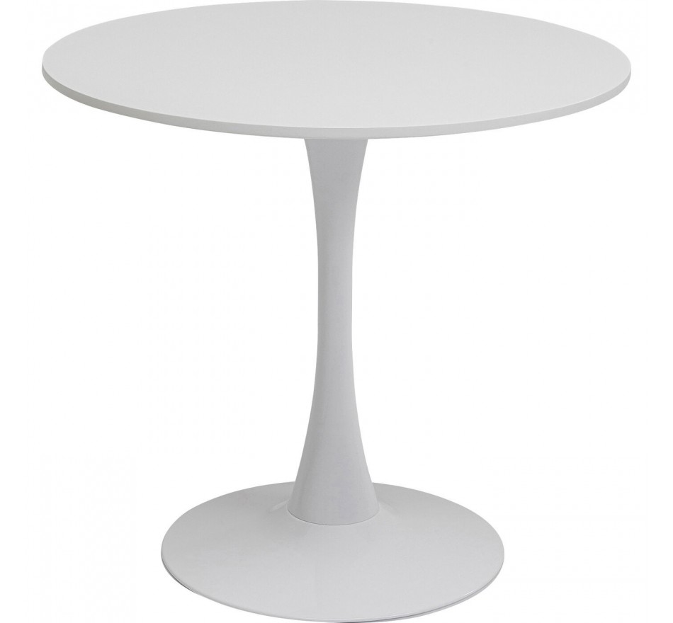 Eettafel Schickeria Ø80cm wit Kare Design