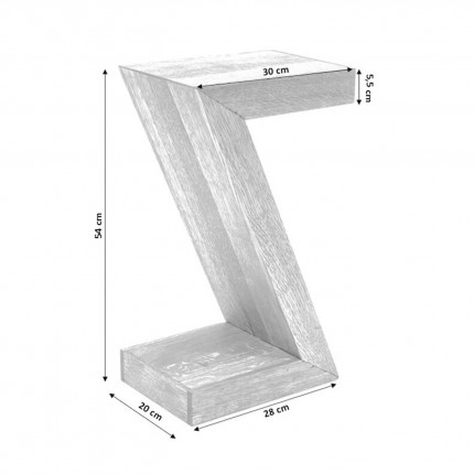 Table d'appoint Authentico Z Kare  Design