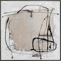 Peinture Dust grise 100x100cm Kare Design