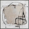 Tableau encadré Dust gris 100x100cm