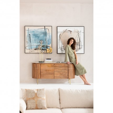 Schilderij Frame Dust 100x100cm grijs Kare Design