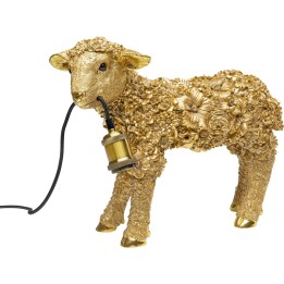 Lampe à poser Animal Flower Sheep doré 36cm
