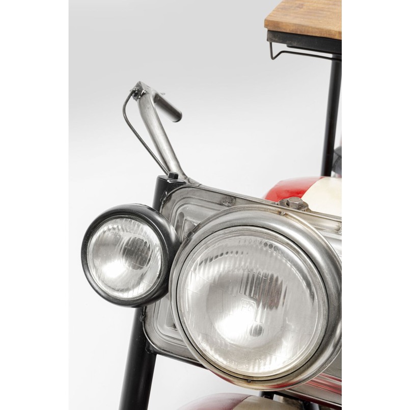 Meuble bar Motorbike rouge
