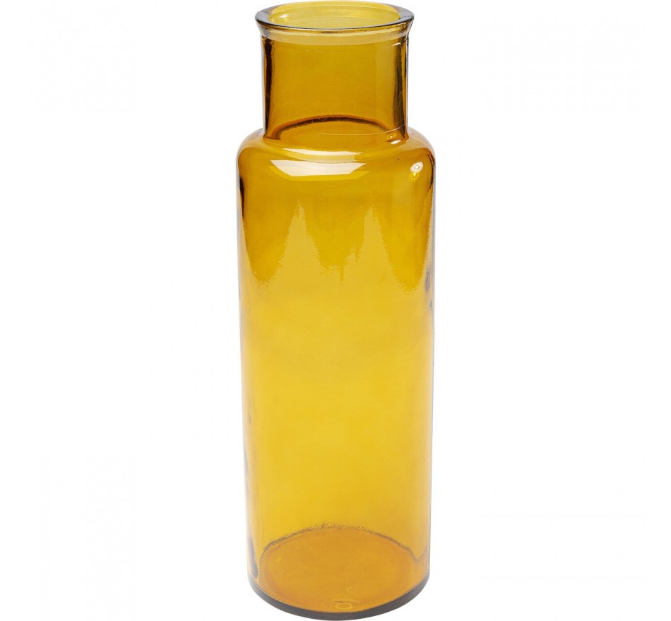geeuwen absorptie Reizende handelaar Gele glazen vaas - Terra - Kare Design