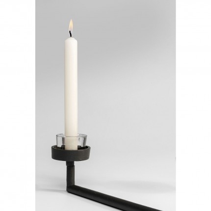 Candle Holder Many Arms black Kare Design