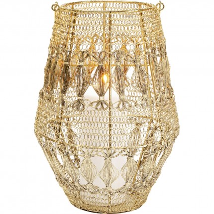 Lantern Hayat gold 33cm Kare Design