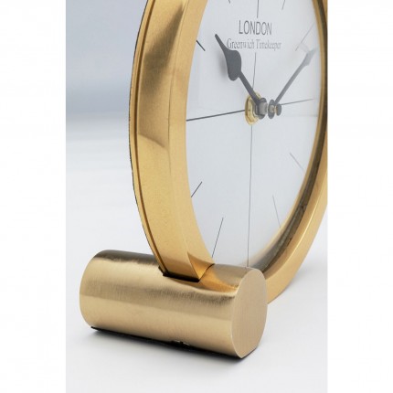 Table Clock Circle gold 17cm Kare Design
