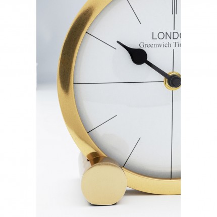 Table Clock Circle gold 17cm Kare Design