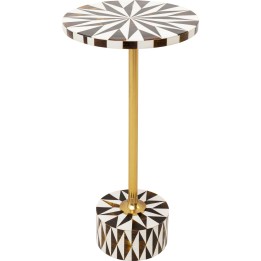 Table d'appoint Domero Star marron et blanche 25cm Kare Design