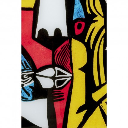 Wandfoto abstracte gezichten 150x100cm Kare Design