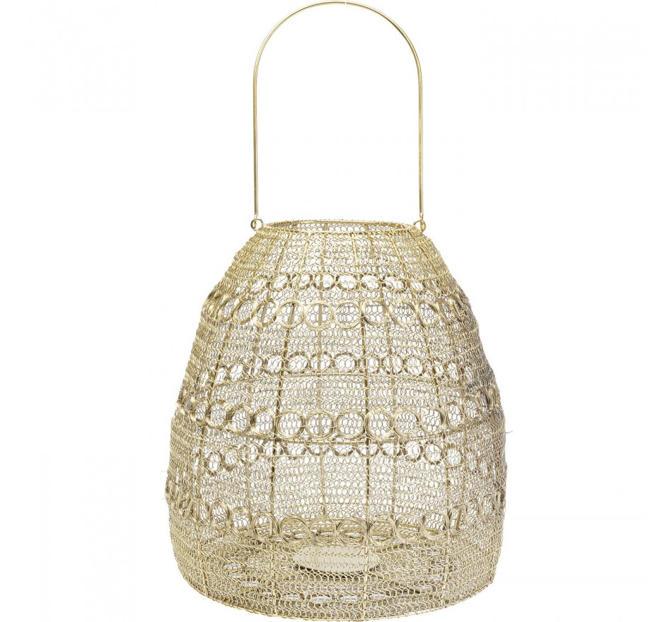 Lanterne Hayat Cone dorée 37cm Kare Design