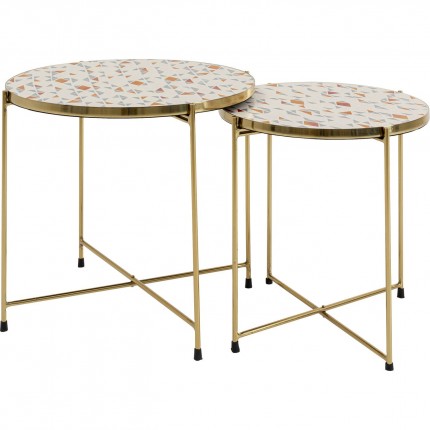 Side Table Priya White (2/Set) Kare Design