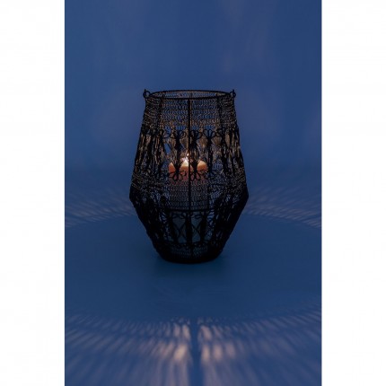 Lantern Hayat black 33cm Kare Design