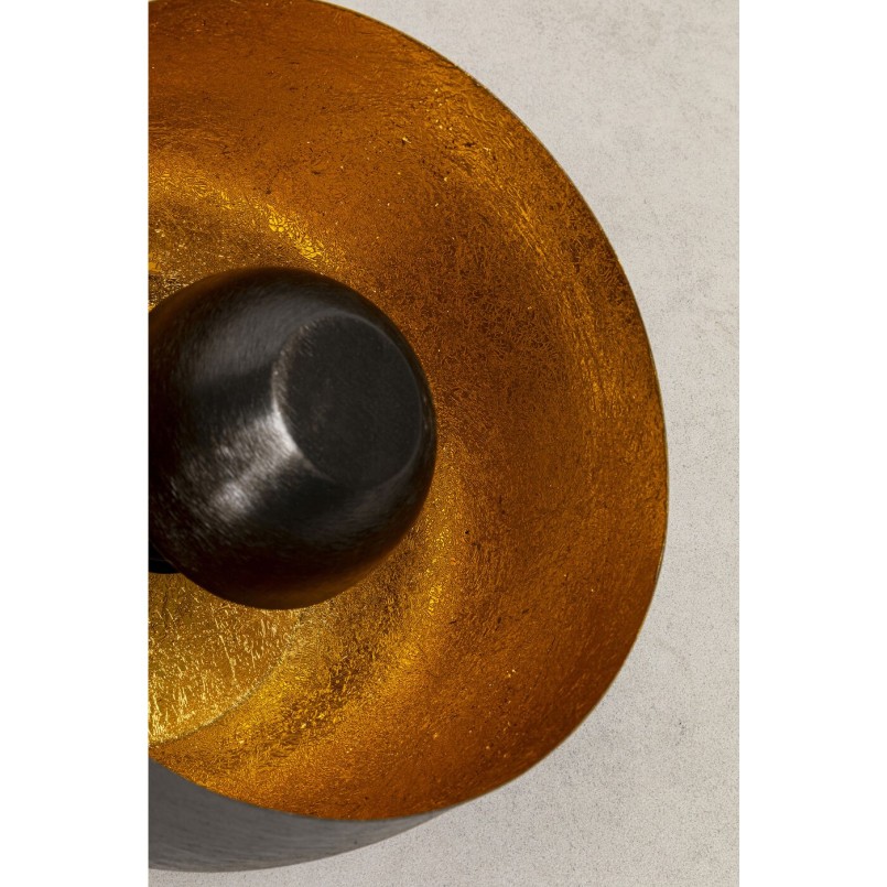 Lampe de sol Apollon Smooth noir Ø28cm