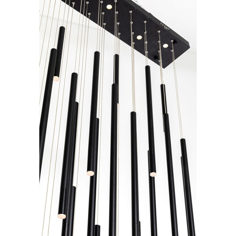 Suspension Living Vegas Deluxe noir mat LED
