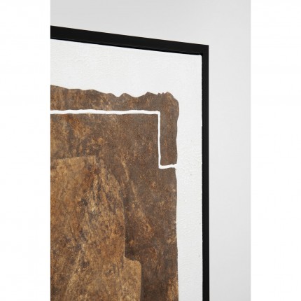 Framed Painting Essence Geo brown 60x120cm Kare Design
