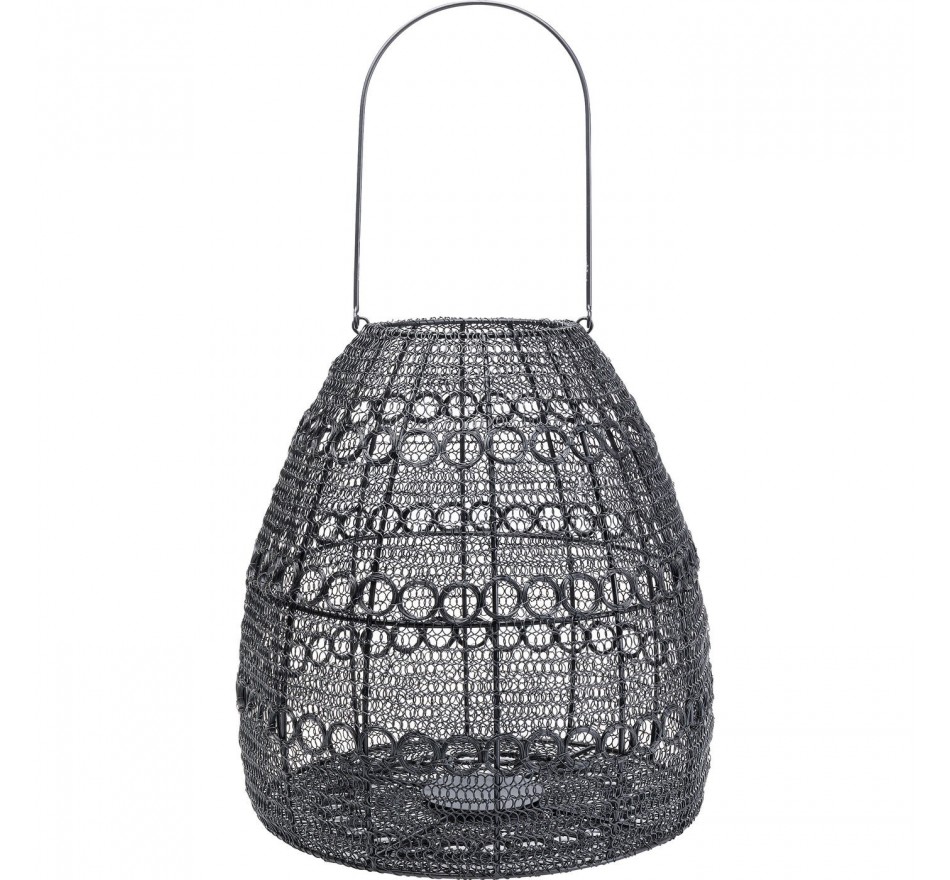 Lantaarn Hayat Cone zwart 37cm Kare Design