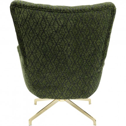 Swivel Armchair Bellini Green Kare Design