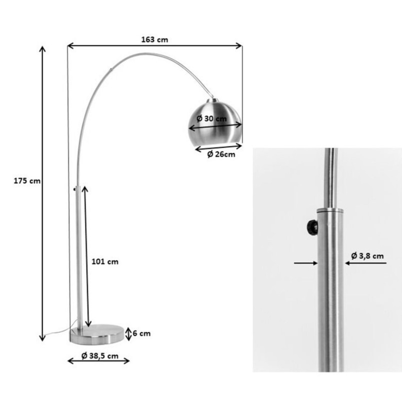 Lampadaire Lounge Small Deal  eco. 175cm
