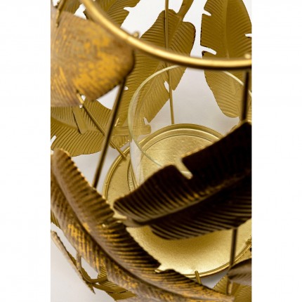 Theelicht Houder Molla goud 29cm Kare Design