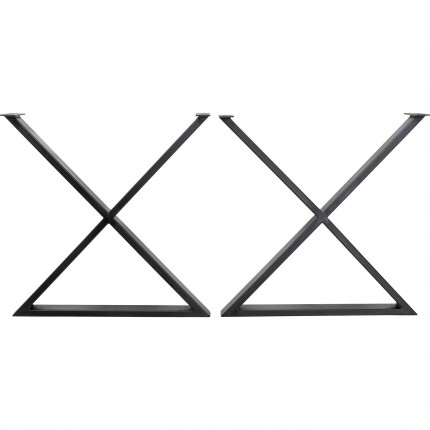 Base Tavola Cross Black (2/Set) Kare Design