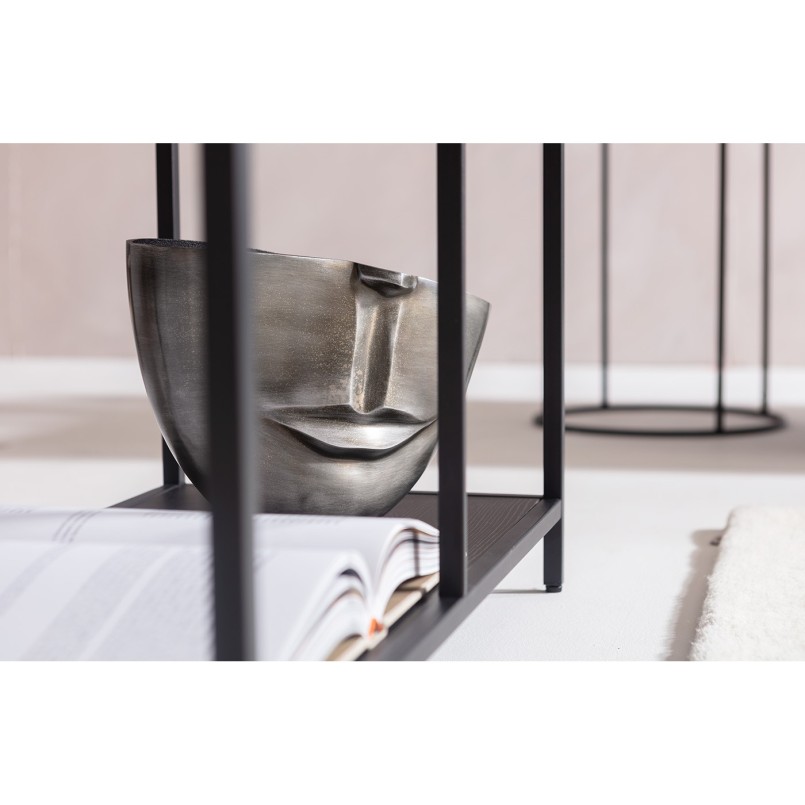 Vase Half Face anthracite 31cm