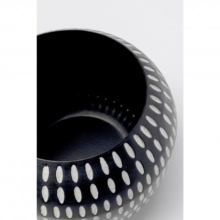 Vase Brodo black and white 12cm Kare Design