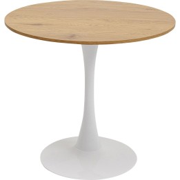 Table Schickeria look chene blanc Ø80cm