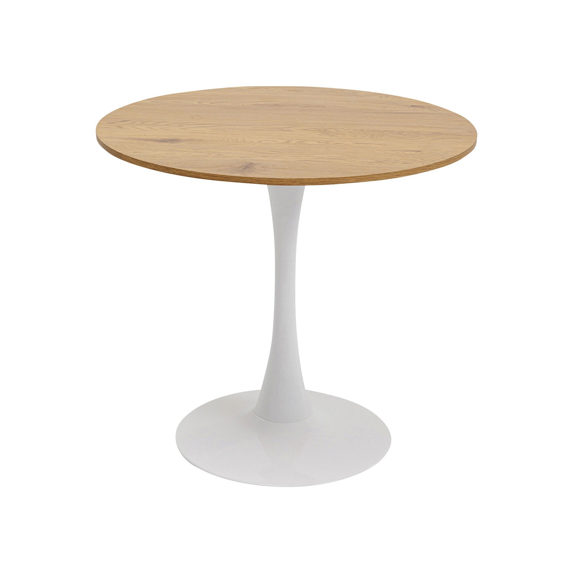 Table Schickeria look chene blanc Ø80cm