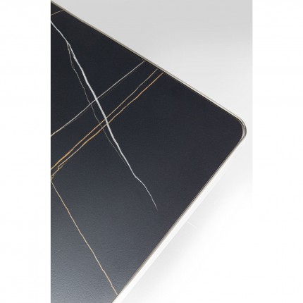 Side Table Miler silver black 60x60cm Kare Design