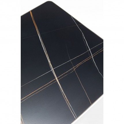 Bijzettafel Miler zilver zwart 60x60cm Kare Design