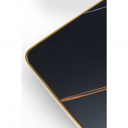 Bijzettafel Miler goud zwart 60x60cm Kare Design