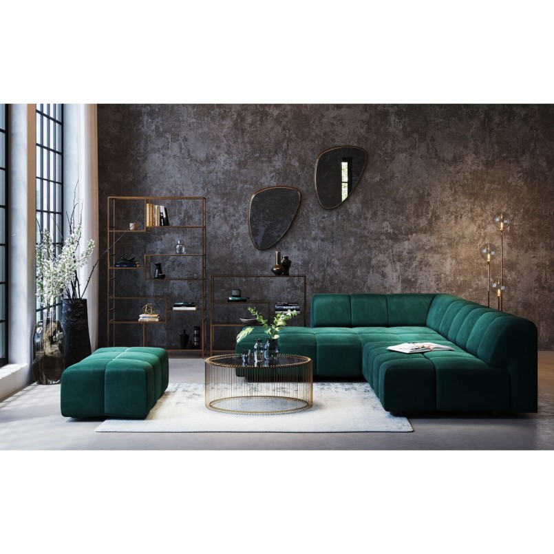 Etagère Loft doré 195x115