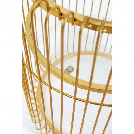 Side table Wire brass 37cm Kare Design