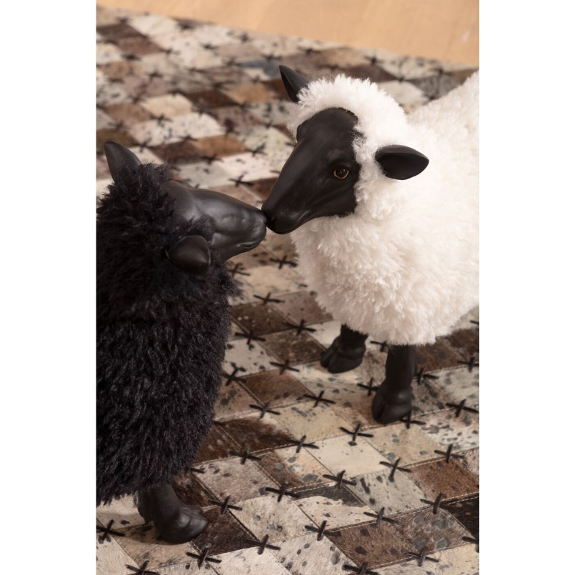 Figurine décorative Bathilde blanc 48cm
