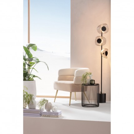 Fauteuil Sandwich fluweel creme Kare Design