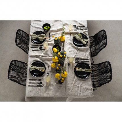 Assiettes Organic 26cm noires set de 4 Kare Design