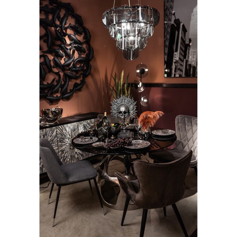 Objet décoratif King Skull noir