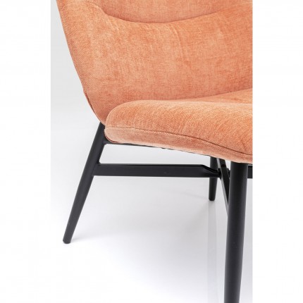 Armchair Elodie orange Kare Design