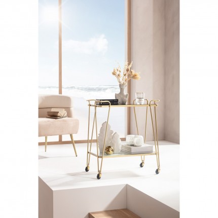 Fauteuil Sandwich fluweel creme Kare Design