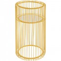 Table d\'appoint Wire laiton 70cm Kare Design