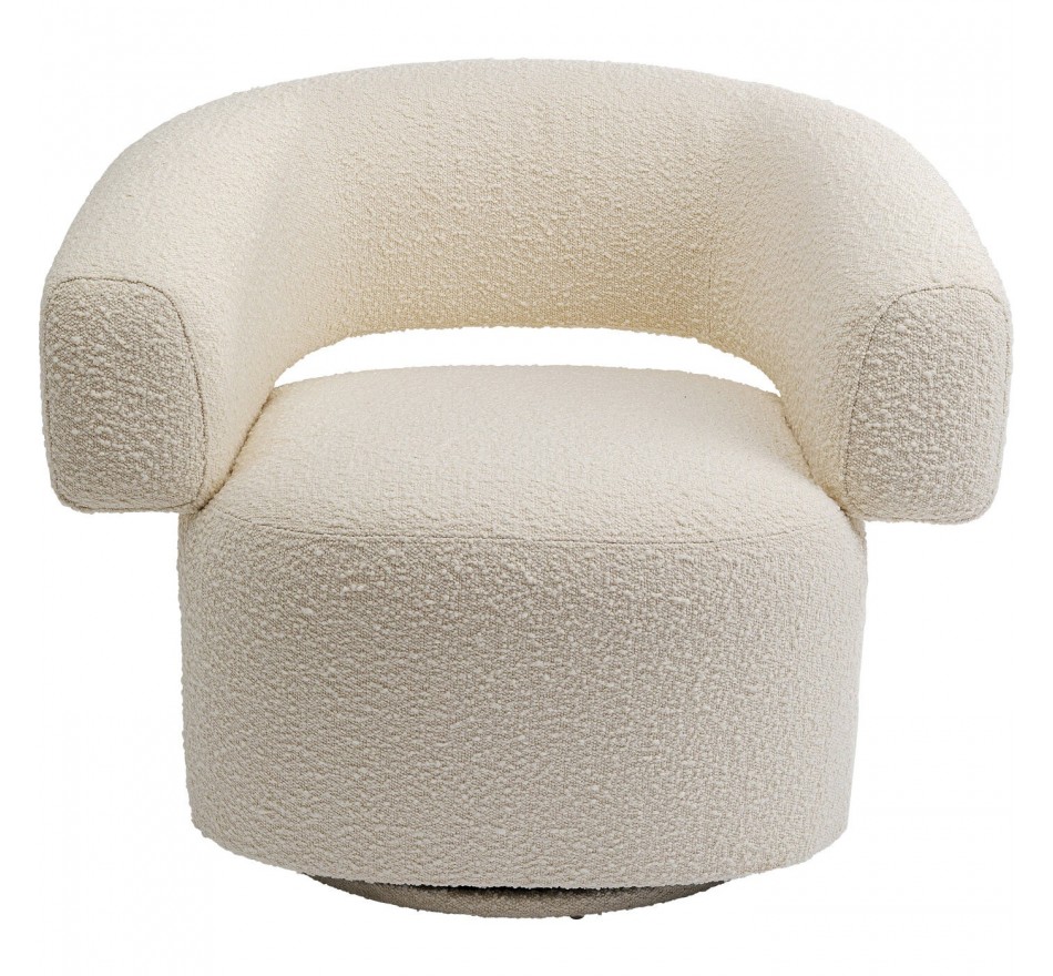 Draaifauteuil Maye creme Kare Design
