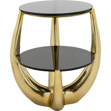 Side Table Piera black and gold Kare Design