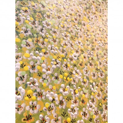 Schilderij Flower Boat 80x100cm groen en geel Kare Design