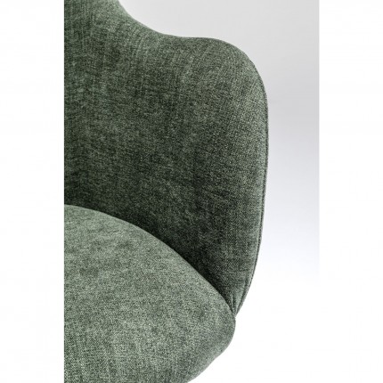 Chair with armrests Lady Loco Coco green Kare Design